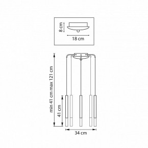 Подвесная люстра Lightstar Tubo L5T747133 в Набережных Челнах - naberezhnye-chelny.mebel24.online | фото 3