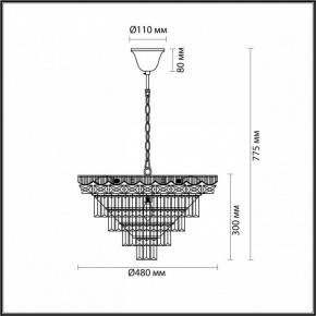 Подвесная люстра Lumion Esme 5233/8 в Набережных Челнах - naberezhnye-chelny.mebel24.online | фото 4