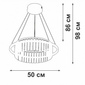 Подвесная люстра Vitaluce V54010 V54010-0/1S в Набережных Челнах - naberezhnye-chelny.mebel24.online | фото 6
