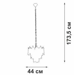 Подвесная люстра Vitaluce V5813 V5813-8/5 в Набережных Челнах - naberezhnye-chelny.mebel24.online | фото 3