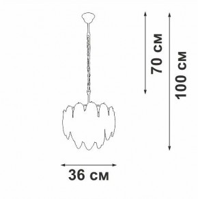 Подвесная люстра Vitaluce V5887 V5887-8/4 в Набережных Челнах - naberezhnye-chelny.mebel24.online | фото 4