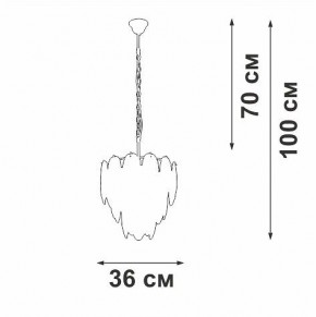 Подвесная люстра Vitaluce V5887 V5887-9/7 в Набережных Челнах - naberezhnye-chelny.mebel24.online | фото 5