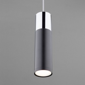 Подвесной светильник Eurosvet Double Topper 50135/1 LED хром/черный в Набережных Челнах - naberezhnye-chelny.mebel24.online | фото 2
