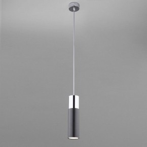 Подвесной светильник Eurosvet Double Topper 50135/1 LED хром/черный в Набережных Челнах - naberezhnye-chelny.mebel24.online | фото 3