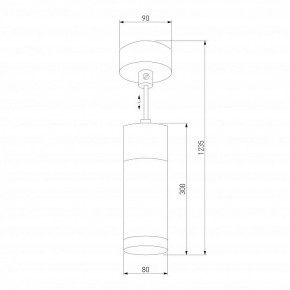 Подвесной светильник Eurosvet Double Topper 50135/1 LED хром/черный в Набережных Челнах - naberezhnye-chelny.mebel24.online | фото 4