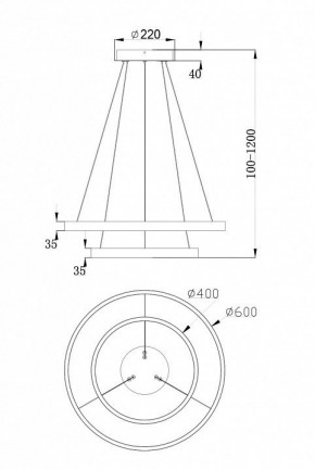 Подвесной светильник Maytoni Rim MOD058PL-L55W4K в Набережных Челнах - naberezhnye-chelny.mebel24.online | фото 7