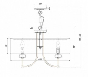 Подвесной светильник Maytoni Roma ARM006PL-06G в Набережных Челнах - naberezhnye-chelny.mebel24.online | фото 3