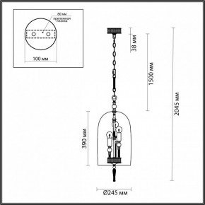Подвесной светильник Odeon Light Bell 4892/3 в Набережных Челнах - naberezhnye-chelny.mebel24.online | фото 6