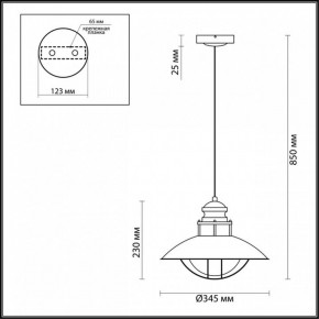 Подвесной светильник Odeon Light Dante 4164/1 в Набережных Челнах - naberezhnye-chelny.mebel24.online | фото 3