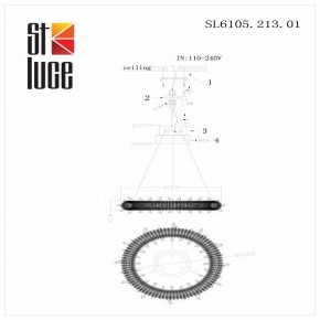 Подвесной светильник ST-Luce Lucchero SL6105.213.01 в Набережных Челнах - naberezhnye-chelny.mebel24.online | фото 6