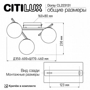 Потолочная люстра Citilux Dorsy CL223131 в Набережных Челнах - naberezhnye-chelny.mebel24.online | фото 11