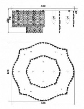 Потолочная люстра Maytoni Dune DIA005CL-10CH в Набережных Челнах - naberezhnye-chelny.mebel24.online | фото 2