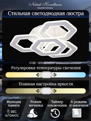 Потолочная люстра Natali Kovaltseva Damask HIGH-TECH LED LAMPS 82060 в Набережных Челнах - naberezhnye-chelny.mebel24.online | фото 8