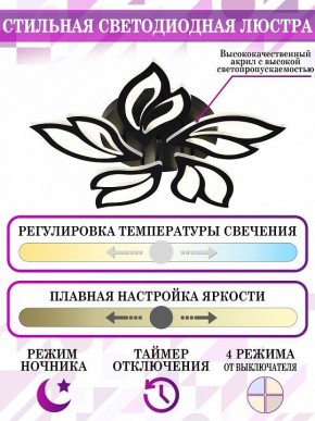 Потолочная люстра Natali Kovaltseva High-Tech Led Lamps HIGH-TECH LED LAMPS 82006 BLACK в Набережных Челнах - naberezhnye-chelny.mebel24.online | фото 5