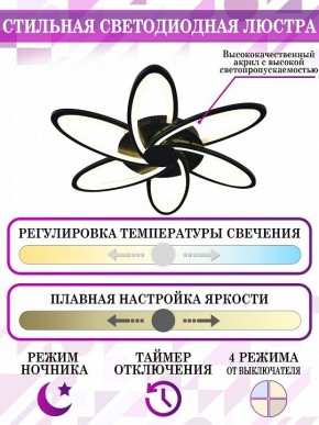 Потолочная люстра Natali Kovaltseva High-Tech Led Lamps HIGH-TECH LED LAMPS 82008 BLACK в Набережных Челнах - naberezhnye-chelny.mebel24.online | фото 5