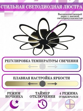 Потолочная люстра Natali Kovaltseva High-Tech Led Lamps HIGH-TECH LED LAMPS 82009 BLACK в Набережных Челнах - naberezhnye-chelny.mebel24.online | фото 5