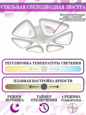 Потолочная люстра Natali Kovaltseva Smart home LED LAMPS 81216 в Набережных Челнах - naberezhnye-chelny.mebel24.online | фото 5