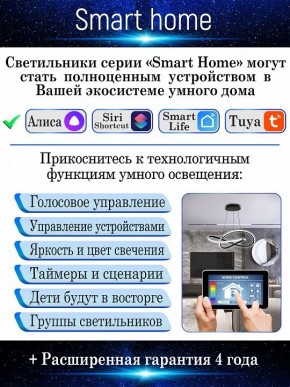 Потолочная люстра Natali Kovaltseva Smart home LED LAMPS 81216 в Набережных Челнах - naberezhnye-chelny.mebel24.online | фото 6
