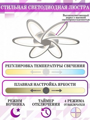 Потолочная люстра Natali Kovaltseva Smart home LED LAMPS 81217 в Набережных Челнах - naberezhnye-chelny.mebel24.online | фото 5