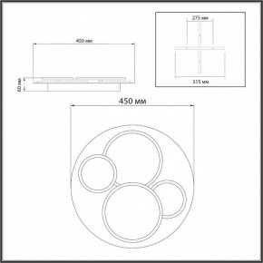 Потолочная люстра Sonex Pine 7734/60L в Набережных Челнах - naberezhnye-chelny.mebel24.online | фото 9
