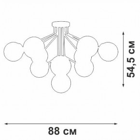 Потолочная люстра Vitaluce V42870 V42870-8/10PL в Набережных Челнах - naberezhnye-chelny.mebel24.online | фото