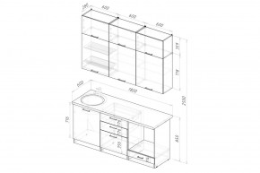 ШЕЛЛИ Кухонный гарнитур Макси 1800 мм в Набережных Челнах - naberezhnye-chelny.mebel24.online | фото 2