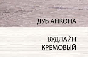 Шкаф 1D, OLIVIA, цвет вудлайн крем/дуб анкона в Набережных Челнах - naberezhnye-chelny.mebel24.online | фото 3