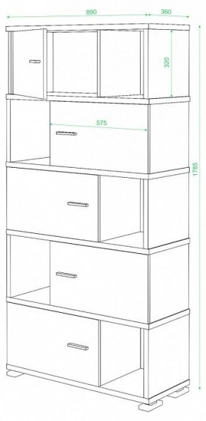 Шкаф комбинированный Домино СБ-30/5 в Набережных Челнах - naberezhnye-chelny.mebel24.online | фото 2