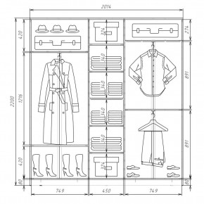 Шкаф-купе ХИТ 22-4-20-111 (420) в Набережных Челнах - naberezhnye-chelny.mebel24.online | фото 2