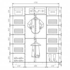 Шкаф-купе ХИТ 22-4-20/2-666 (420) в Набережных Челнах - naberezhnye-chelny.mebel24.online | фото 2