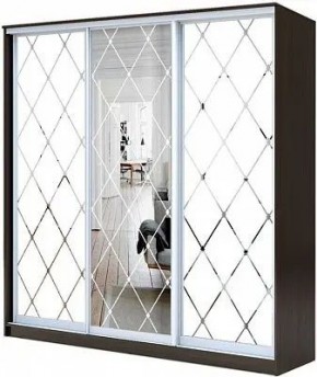 Шкаф-купе ХИТ 23-4-18/2-666 РОМБ БОЛЬШОЙ МАТОВЫЙ в Набережных Челнах - naberezhnye-chelny.mebel24.online | фото