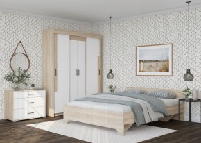 Шкаф-купе VICTOR (Сонома-Белый) в Набережных Челнах - naberezhnye-chelny.mebel24.online | фото 3