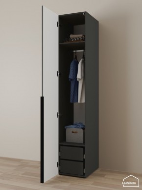 Шкаф Linnea MHR-1-3 2050х400х510 (Графит-М 11.1.25) в Набережных Челнах - naberezhnye-chelny.mebel24.online | фото 5