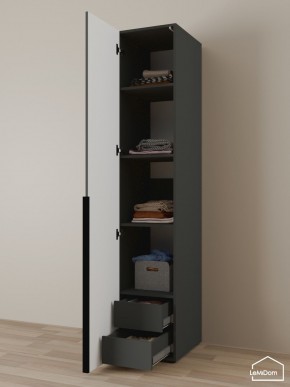 Шкаф Linnea MHR-1-4 2050х400х510 (Графит-М 11.1.25) в Набережных Челнах - naberezhnye-chelny.mebel24.online | фото 6
