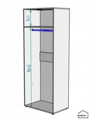 Шкаф Linnea MHR-2 2050х800х510 (ДВ-М 11.1.25) в Набережных Челнах - naberezhnye-chelny.mebel24.online | фото 3