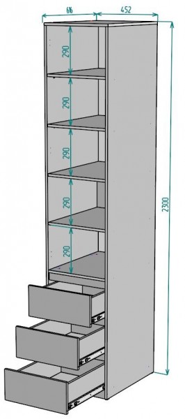 Шкаф Мальта H161 в Набережных Челнах - naberezhnye-chelny.mebel24.online | фото 2