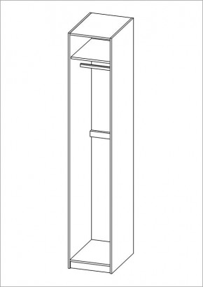 Шкаф ПЕГАС однодверный, цвет Дуб Сонома в Набережных Челнах - naberezhnye-chelny.mebel24.online | фото 3