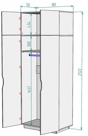 Шкаф "Аврора (H36)" в Набережных Челнах - naberezhnye-chelny.mebel24.online | фото 2