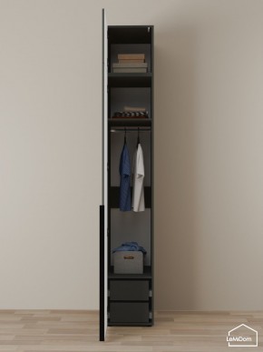 Шкаф с антресолью Linnea MHR-1A-3 2450х400х510 (Графит-М 11.1.25) в Набережных Челнах - naberezhnye-chelny.mebel24.online | фото 6