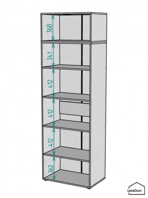 Шкаф с антресолью Linnea MHR-2A-2 2450х800х510 (Белый-М 11.1.2) в Набережных Челнах - naberezhnye-chelny.mebel24.online | фото 3