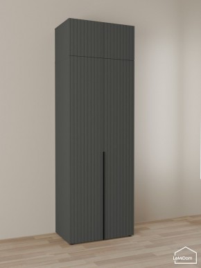 Шкаф с антресолью Linnea MHR-2A-3 2450х800х510 (Графит-М 11.1.25) в Набережных Челнах - naberezhnye-chelny.mebel24.online | фото