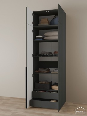 Шкаф с антресолью Linnea MHR-2A-3 2450х800х510 (Графит-М 11.1.25) в Набережных Челнах - naberezhnye-chelny.mebel24.online | фото 6