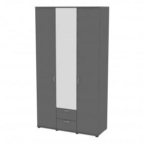 Шкаф с зеркалом Ольга H54_M (Графит) в Набережных Челнах - naberezhnye-chelny.mebel24.online | фото