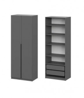 Шкаф ШК-5 + 4 полки + ящики (800) Графит в Набережных Челнах - naberezhnye-chelny.mebel24.online | фото