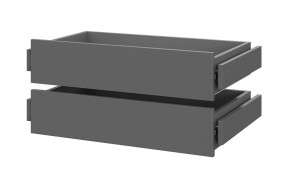 Шкаф ШК-5 + 2 полки + ящики (800) Графит в Набережных Челнах - naberezhnye-chelny.mebel24.online | фото