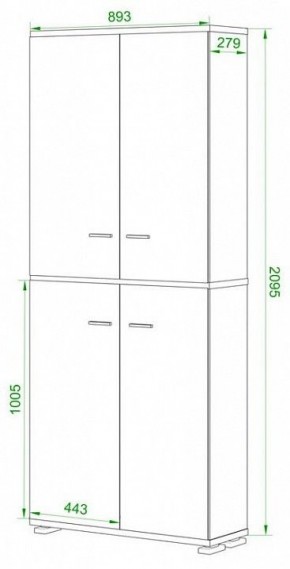 Шкаф-витрина Домино ПУ-30-3-ФС в Набережных Челнах - naberezhnye-chelny.mebel24.online | фото 2