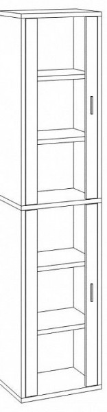 Шкаф-витрина Домино СУ(ш1в2)+2ФС в Набережных Челнах - naberezhnye-chelny.mebel24.online | фото 3