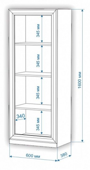 Шкаф-витрина Нобиле ВтН-ФСД в Набережных Челнах - naberezhnye-chelny.mebel24.online | фото 2