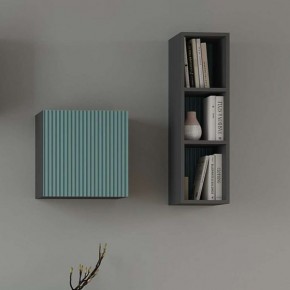 Сириния Куб 2 серый графит/МДФ бриз в Набережных Челнах - naberezhnye-chelny.mebel24.online | фото 3