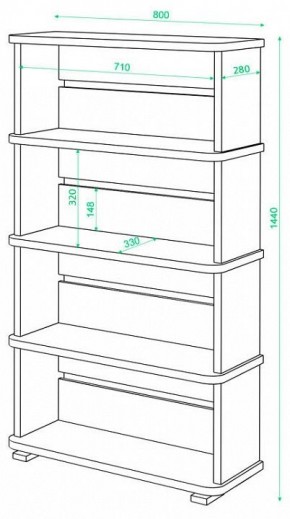 Стеллаж Домино СБ-25/4 в Набережных Челнах - naberezhnye-chelny.mebel24.online | фото 2